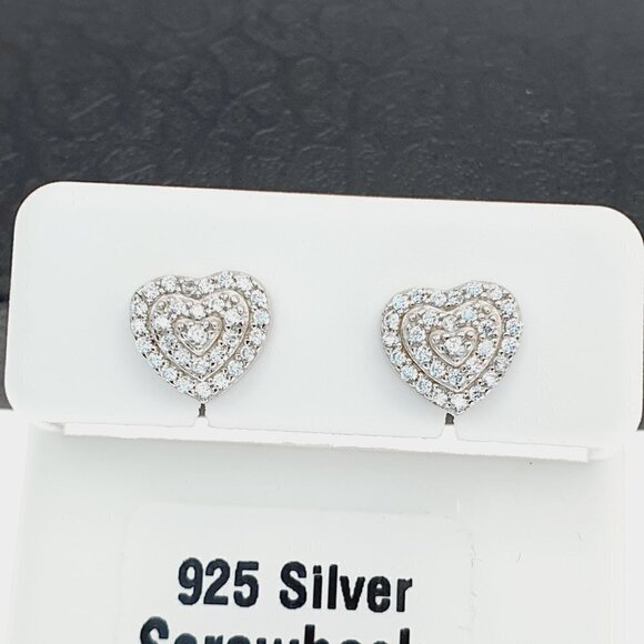 "925 sterling silver luxury CZ earrings for women/girls, Best for RJUS2227 - Picture 5 of 10